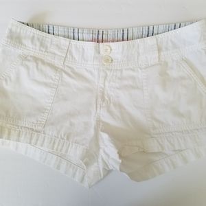 Aeropostale Jr 9/10 Low Rise White Shorts